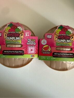 (2) CRAZY FUN RMS Mystery Dumpling Watermelon ribbon Edition